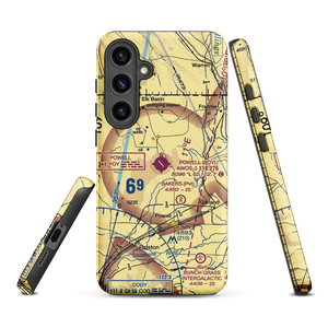 Powell Municipal Airport (POY) VFR Sectional Samsung Phone Case