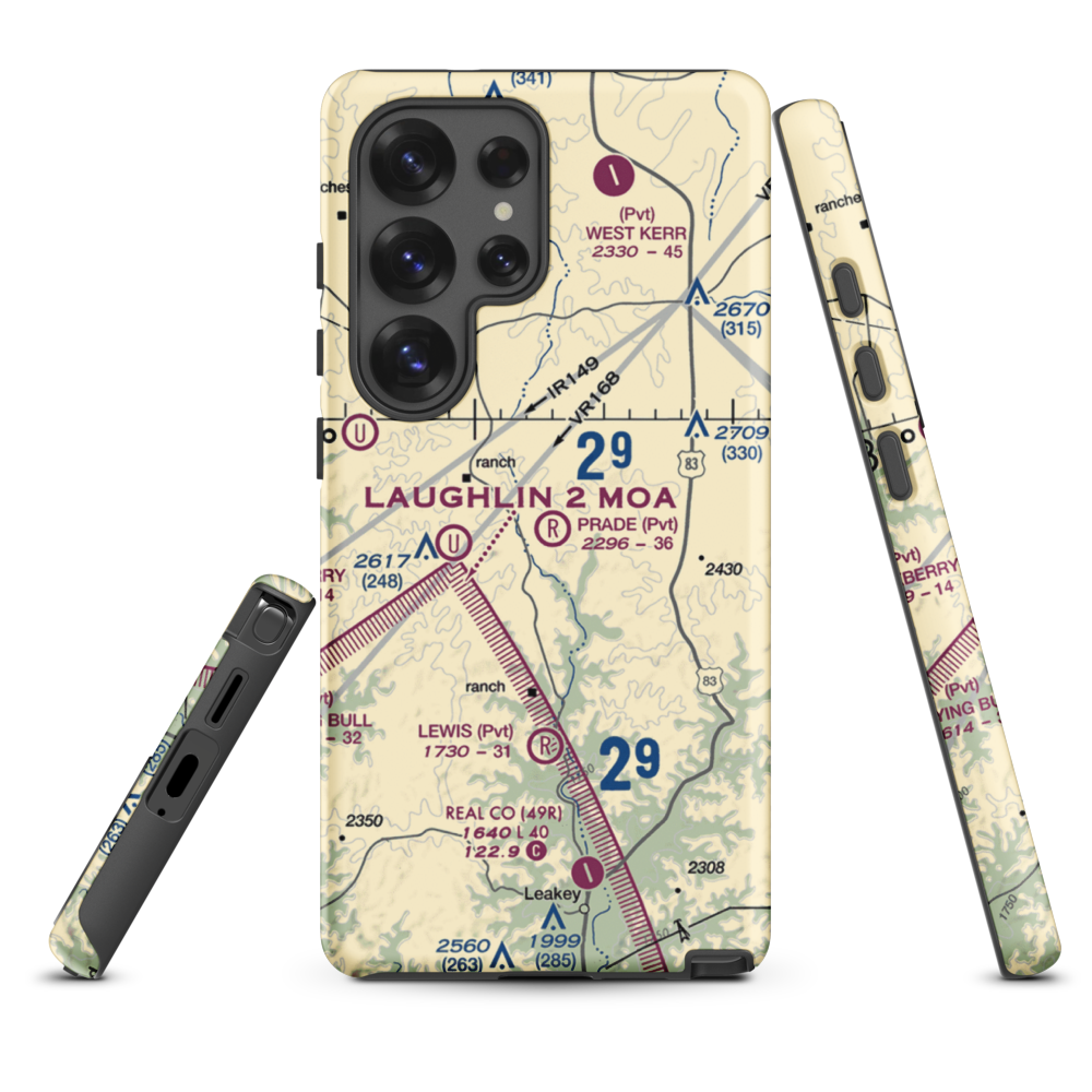 Prade Ranch Airport (57TE) VFR Sectional Samsung Phone Case Samsung Galaxy S25 Ultra model shown