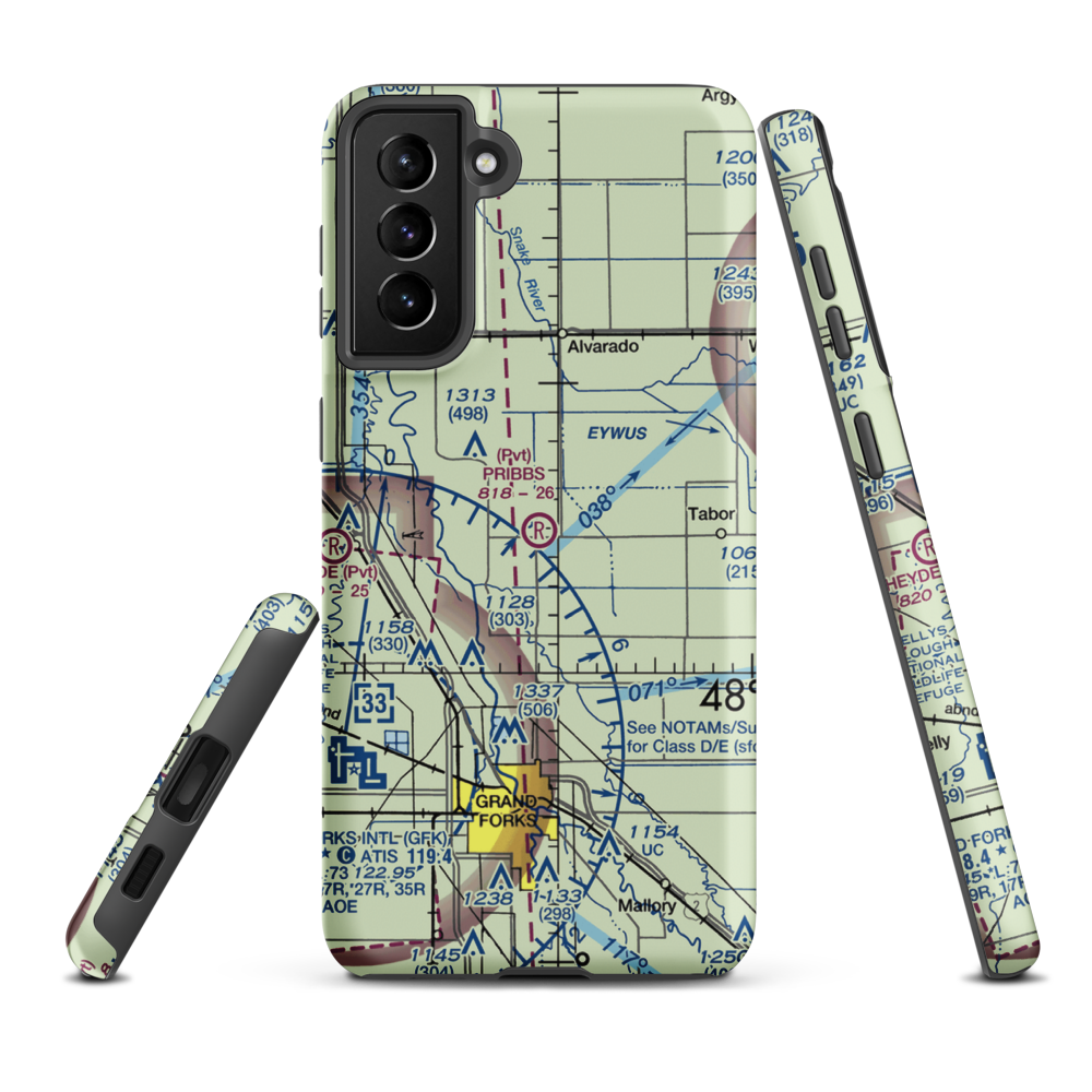 Pribbs Field (2MN0) VFR Sectional Samsung Phone Case Samsung Galaxy S21 Plus model shown