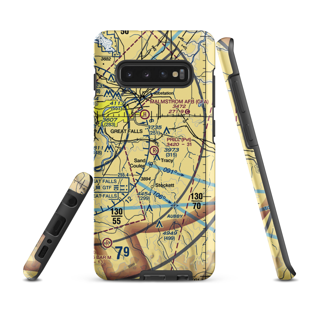 Prill Field (1MT7) VFR Sectional Samsung Phone Case Samsung Galaxy S10 Plus model shown