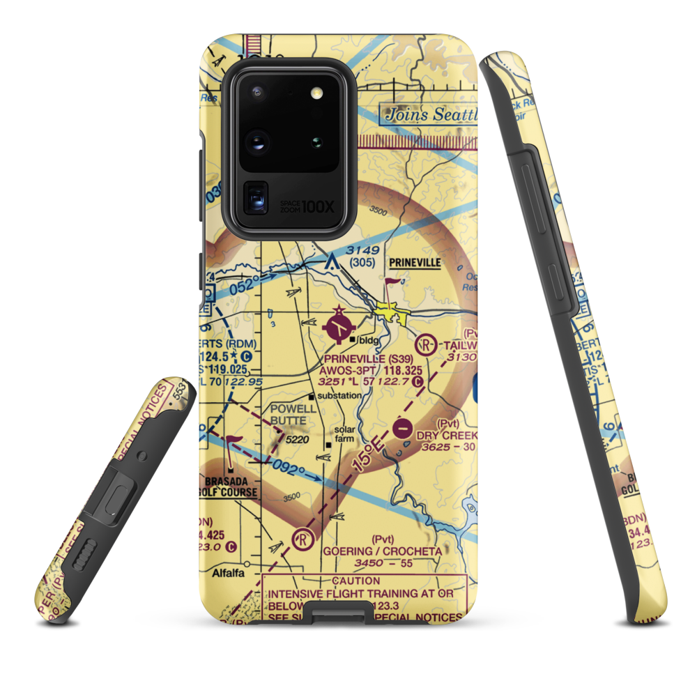 Prineville Airport (S39) VFR Sectional Samsung Phone Case Samsung Galaxy S20 Ultra model shown