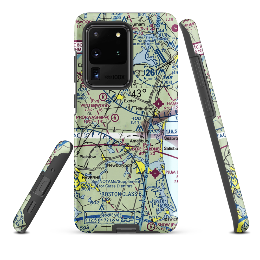 Propwash Airport (21NH) VFR Sectional Samsung Phone Case Samsung Galaxy S20 Ultra model shown