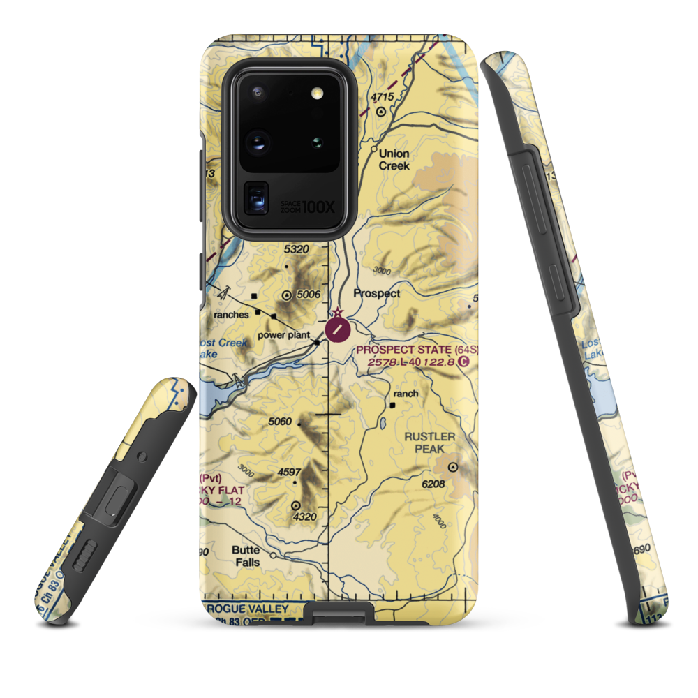 Prospect State Airport (64S) VFR Sectional Samsung Phone Case Samsung Galaxy S20 Ultra model shown