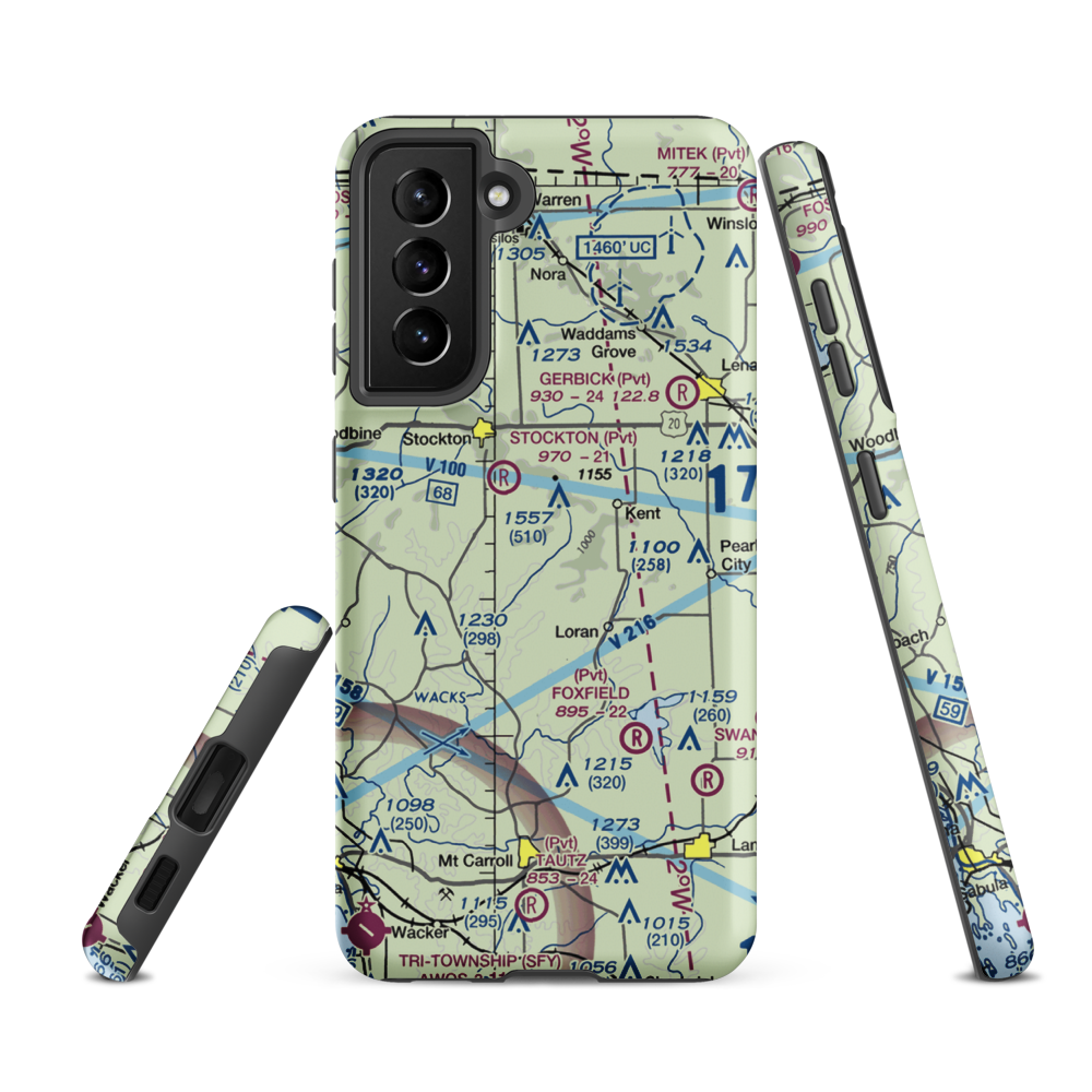 Providence Place Field (99IL) VFR Sectional Samsung Phone Case Samsung Galaxy S21 FE model shown