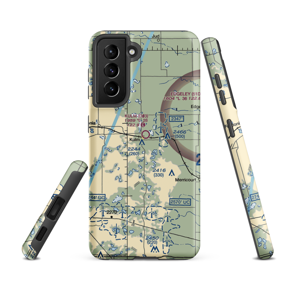 Pruetz Municipal Airport (5K9) VFR Sectional Samsung Phone Case Samsung Galaxy S21 FE model shown