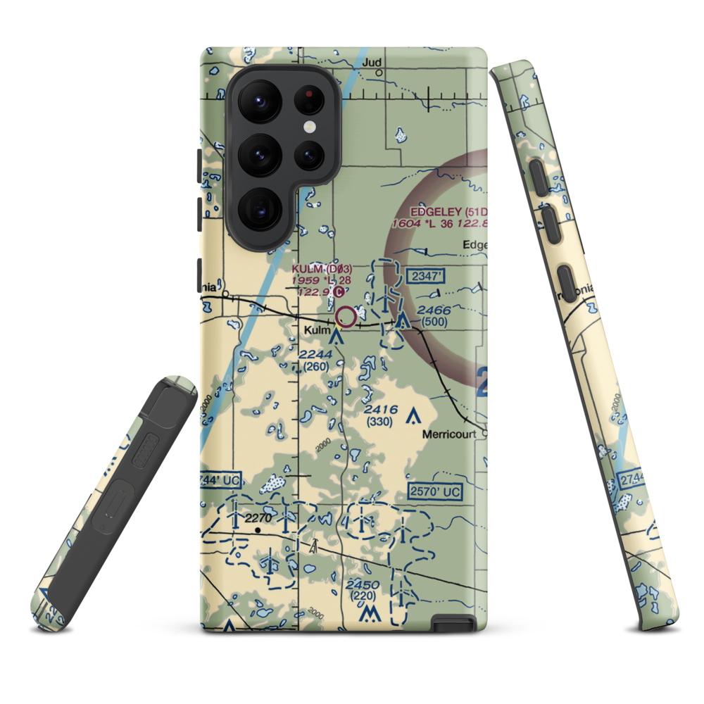 Pruetz Municipal Airport (5K9) VFR Sectional Samsung Phone Case Samsung Galaxy S22 Ultra model shown