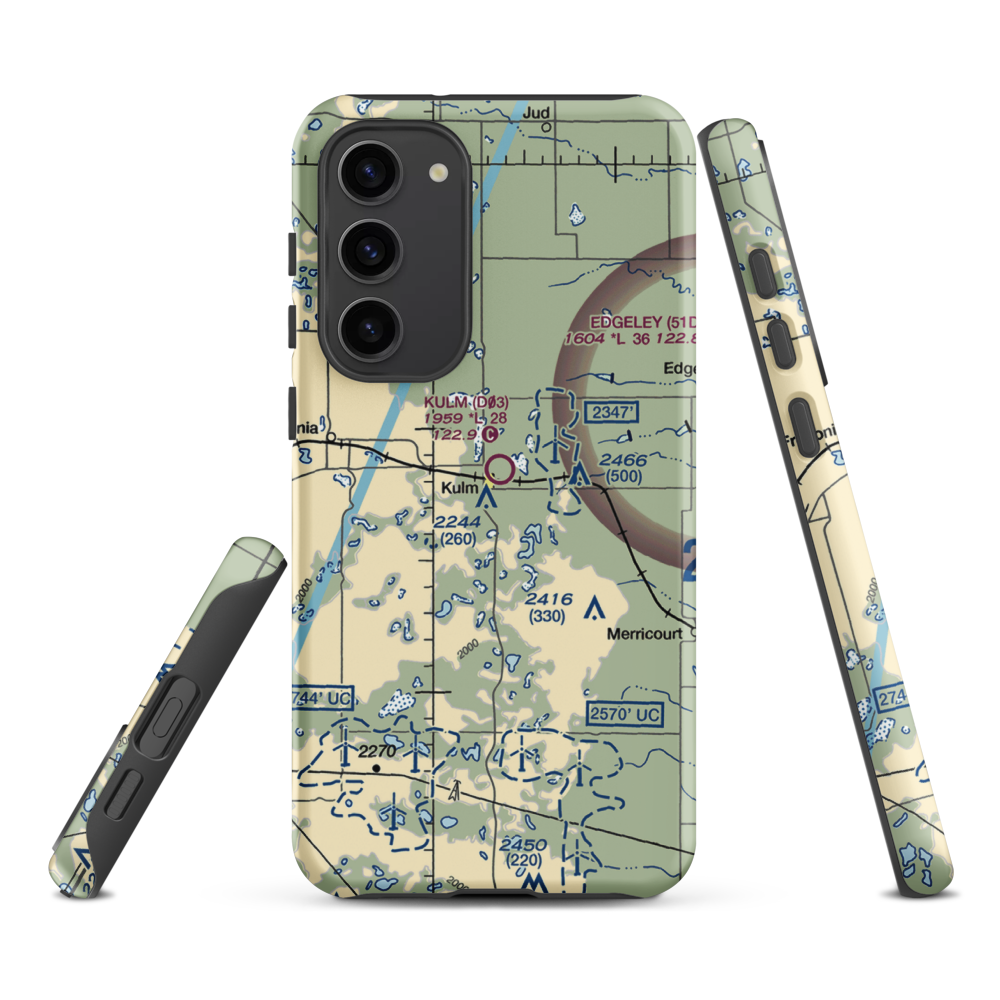 Pruetz Municipal Airport (5K9) VFR Sectional Samsung Phone Case Samsung Galaxy S23 Plus model shown