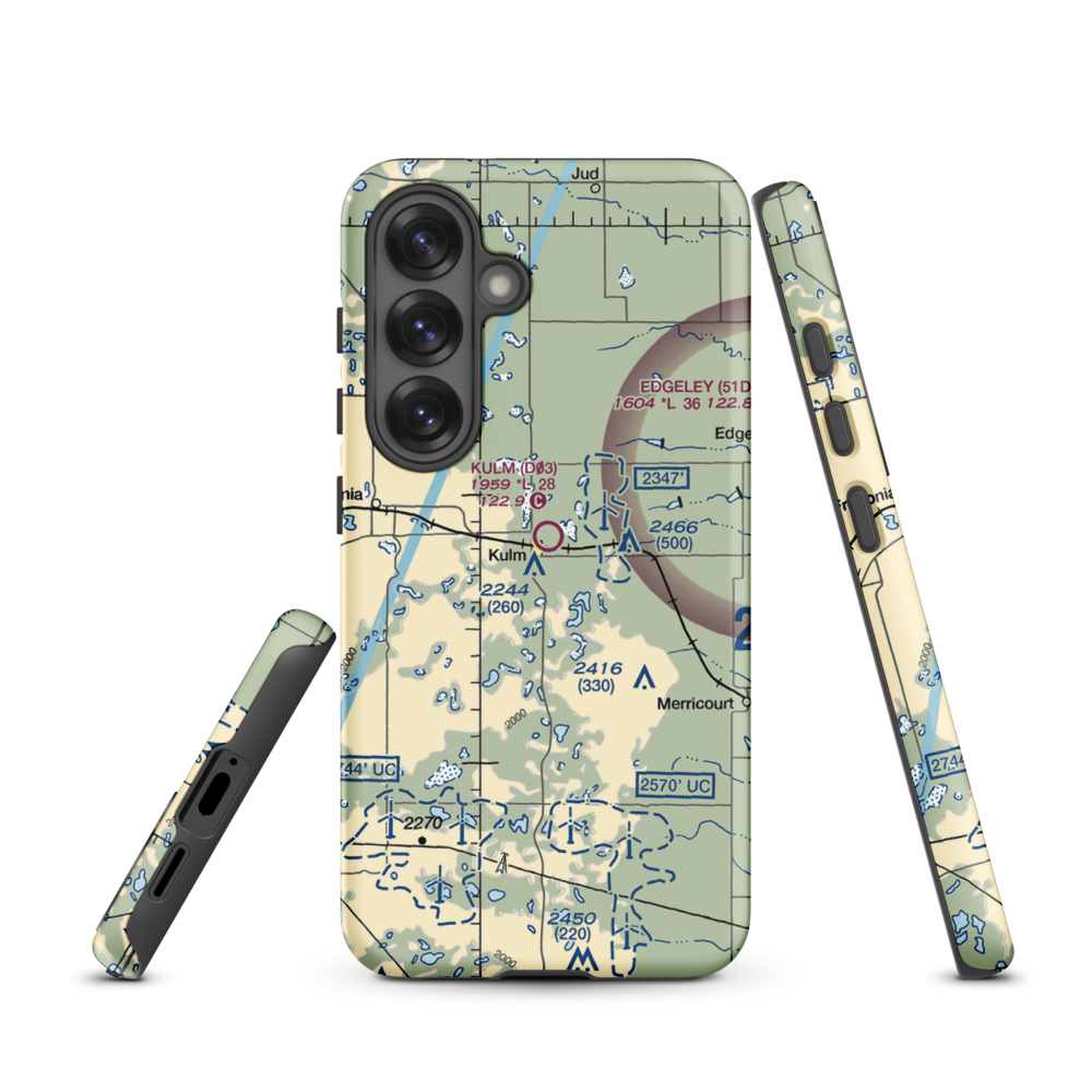 Pruetz Municipal Airport (5K9) VFR Sectional Samsung Phone Case Samsung Galaxy S25 model shown