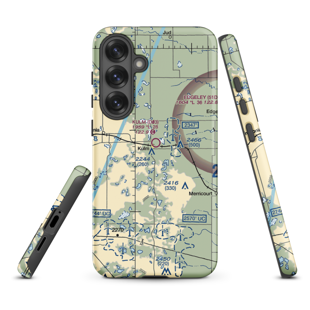 Pruetz Municipal Airport (5K9) VFR Sectional Samsung Phone Case Samsung Galaxy S25 Plus model shown