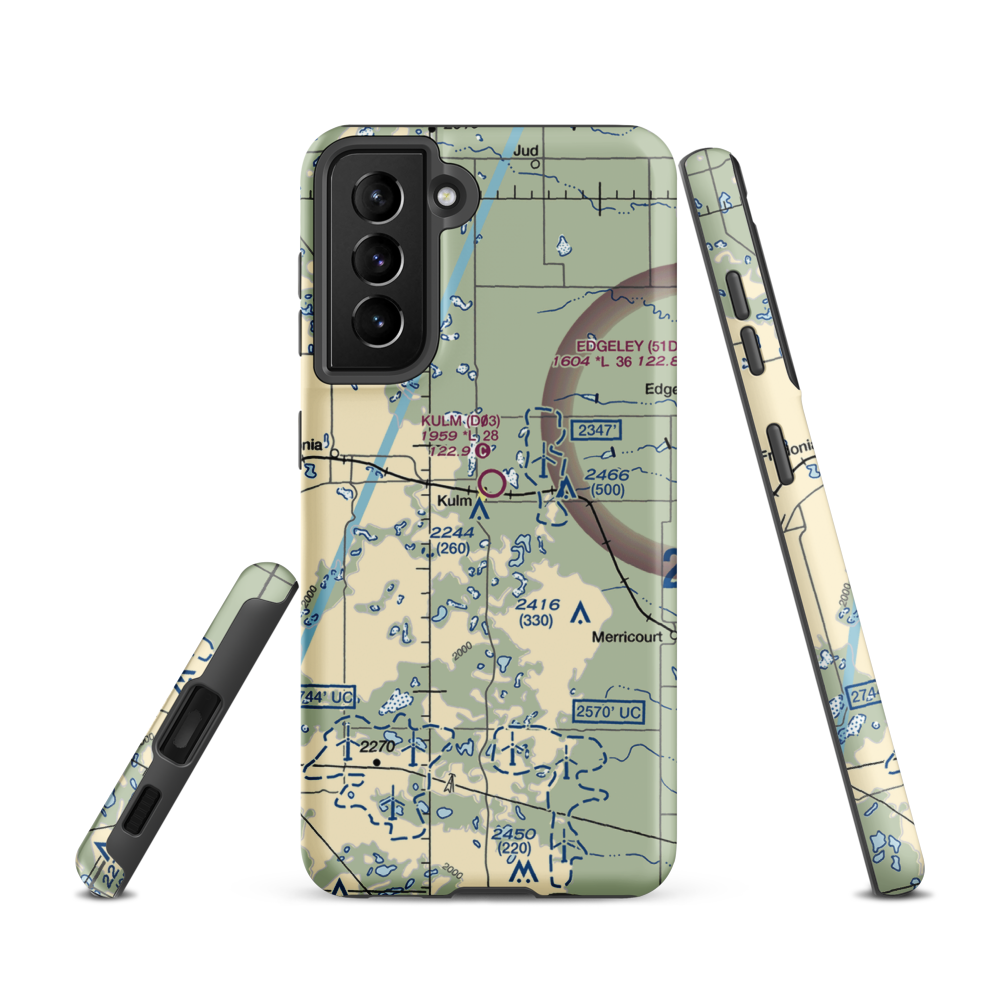 Pruetz Municipal Airport (5K9) VFR Sectional Samsung Phone Case Samsung Galaxy S21 model shown