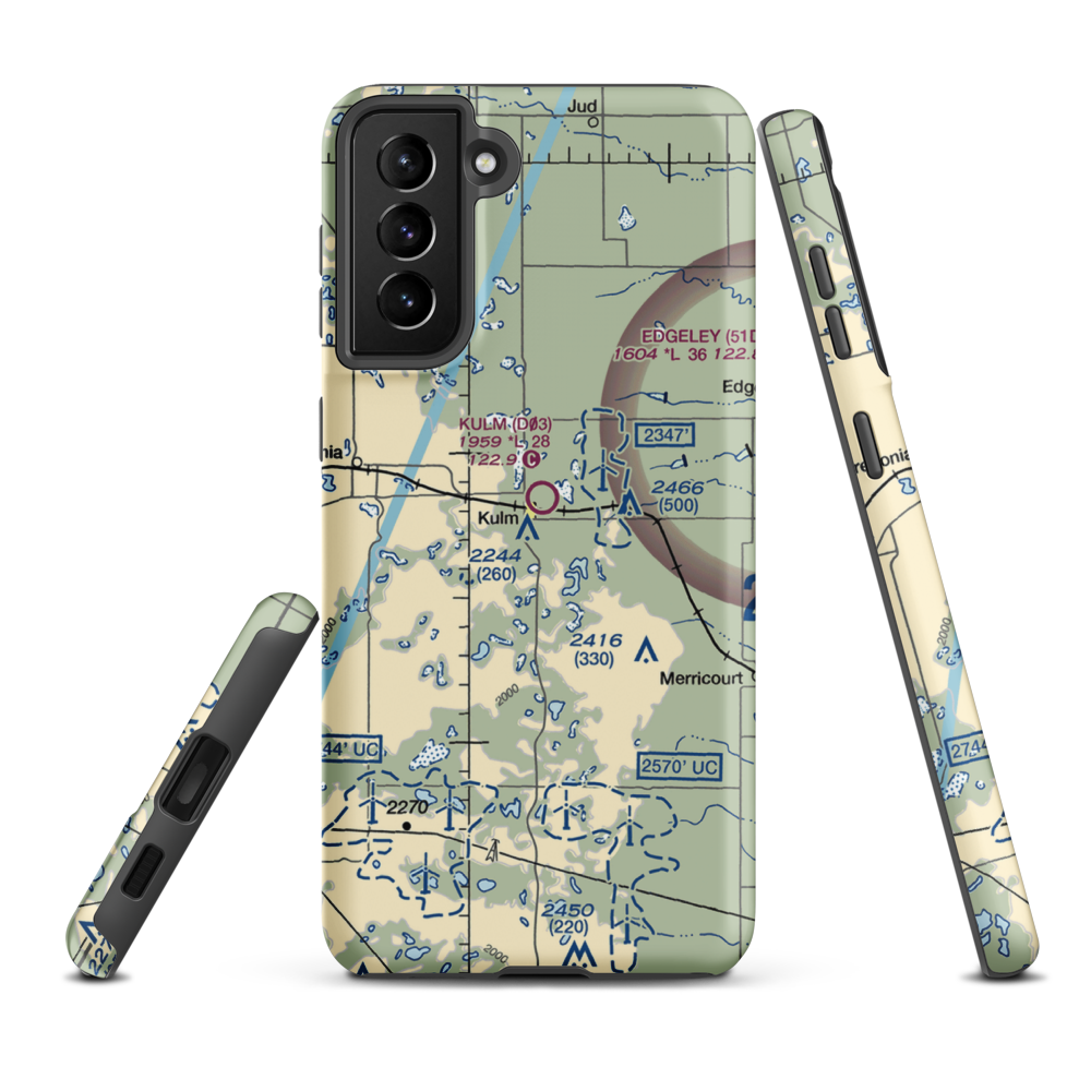 Pruetz Municipal Airport (5K9) VFR Sectional Samsung Phone Case Samsung Galaxy S21 Plus model shown