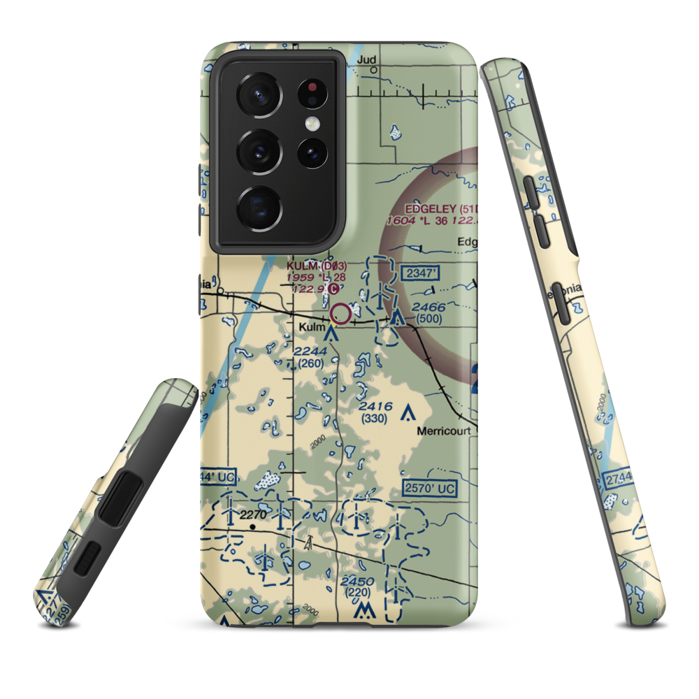Pruetz Municipal Airport (5K9) VFR Sectional Samsung Phone Case Samsung Galaxy S21 Plus model shown