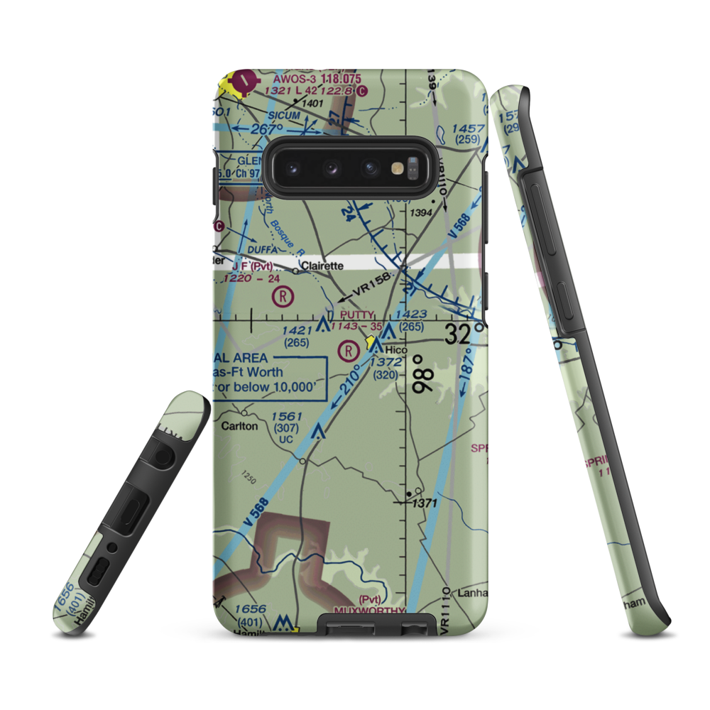 Putty Ranch Airport (TA78) VFR Sectional Samsung Phone Case Samsung Galaxy S10 Plus model shown