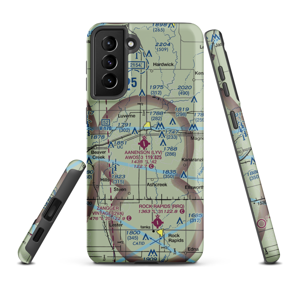 Quentin Aanenson Field (LYV) VFR Sectional Samsung Phone Case Samsung Galaxy S21 FE model shown