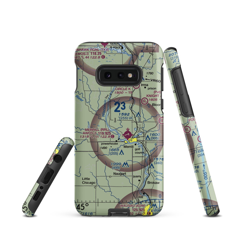 R & S Landing Strip (WS23) VFR Sectional Samsung Phone Case Samsung Galaxy S10 Plus model shown