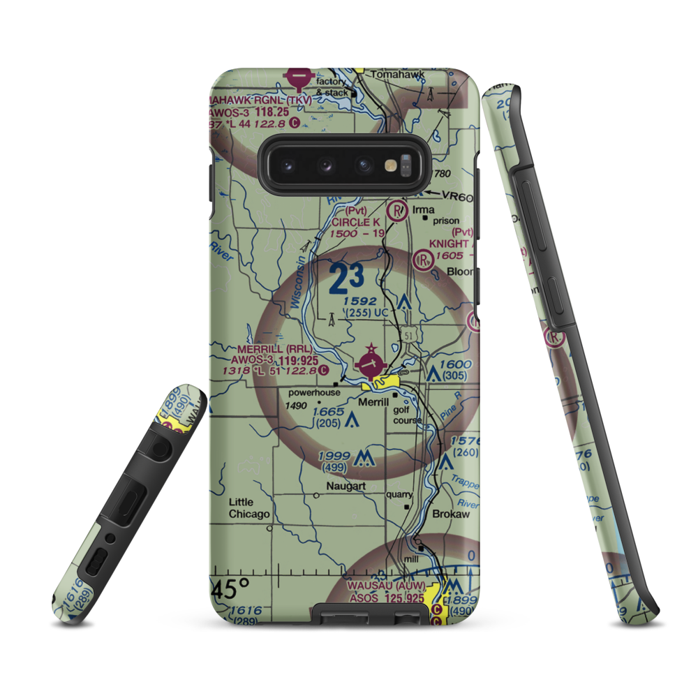 R & S Landing Strip (WS23) VFR Sectional Samsung Phone Case Samsung Galaxy S10 Plus model shown