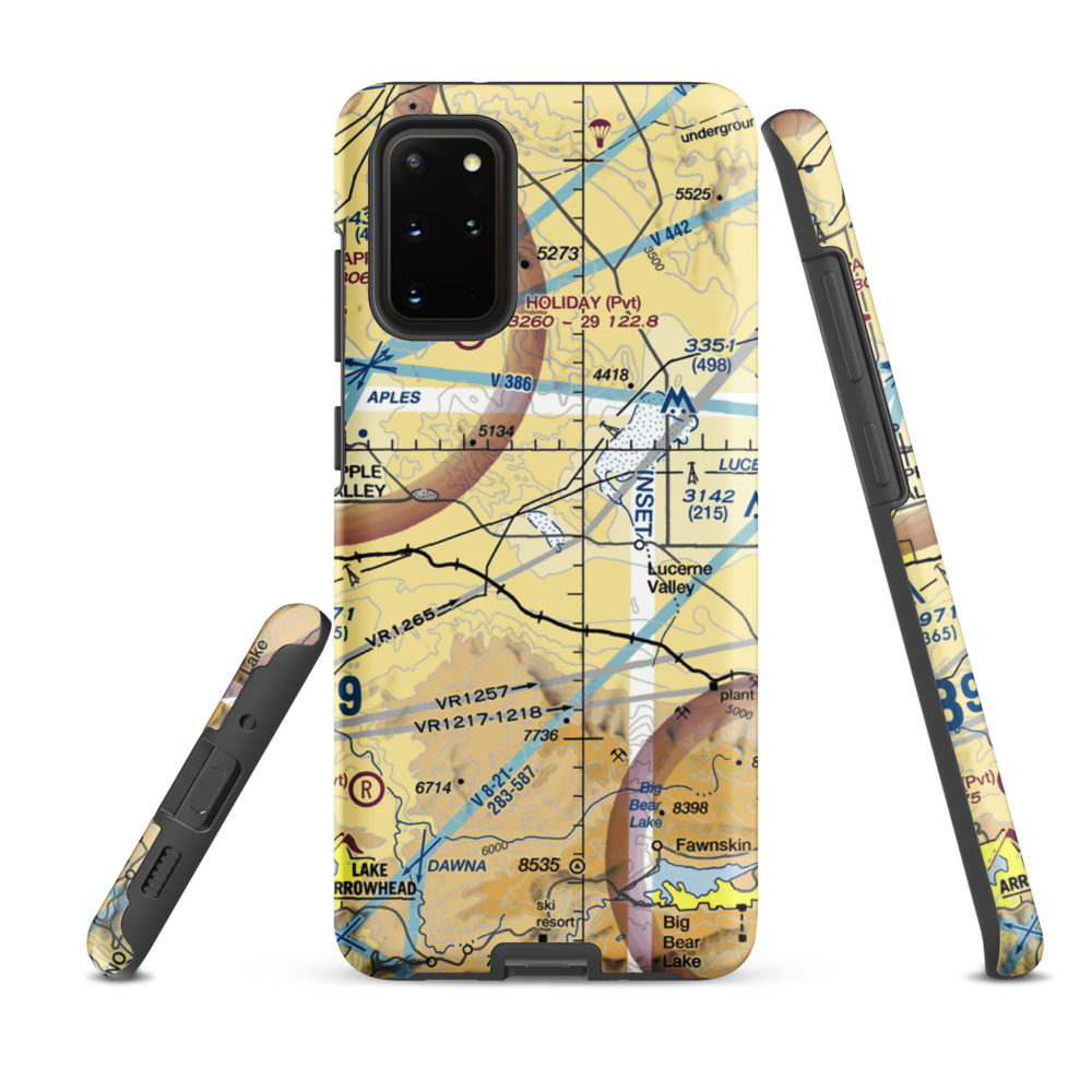 Rabbit Ranch Airport (4CL4) VFR Sectional Samsung Phone Case Samsung Galaxy S20 Plus model shown