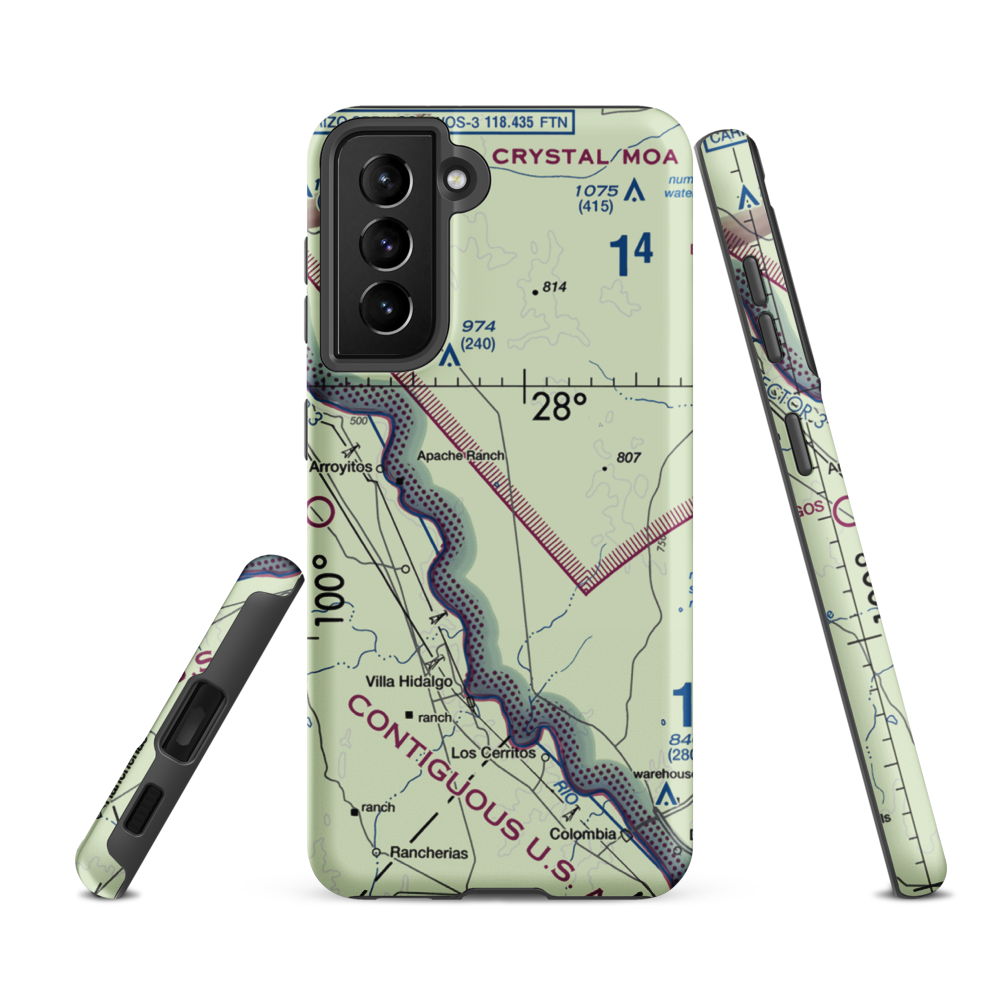 Rachal Airport (8XS2) VFR Sectional Samsung Phone Case Samsung Galaxy S21 Ultra model shown
