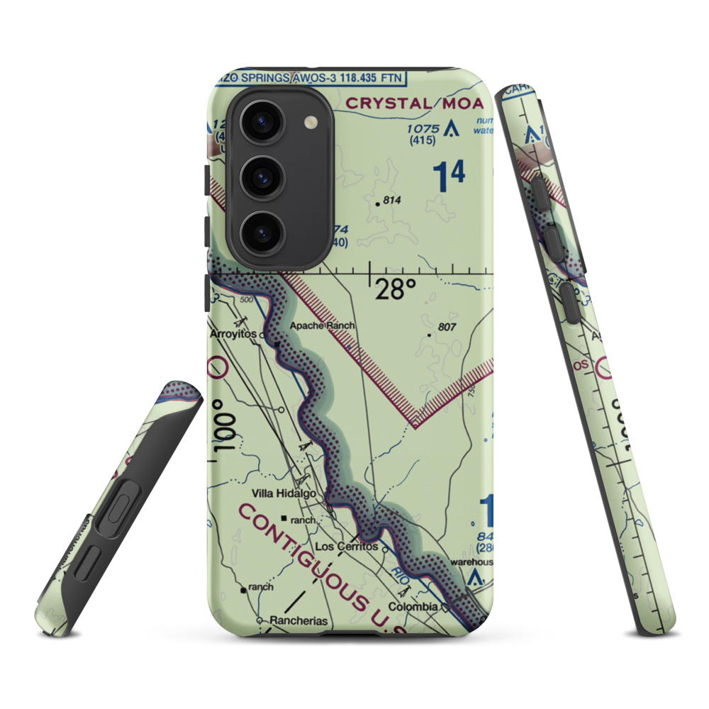 Rachal Airport (8XS2) VFR Sectional Samsung Phone Case Samsung Galaxy S23 Plus model shown