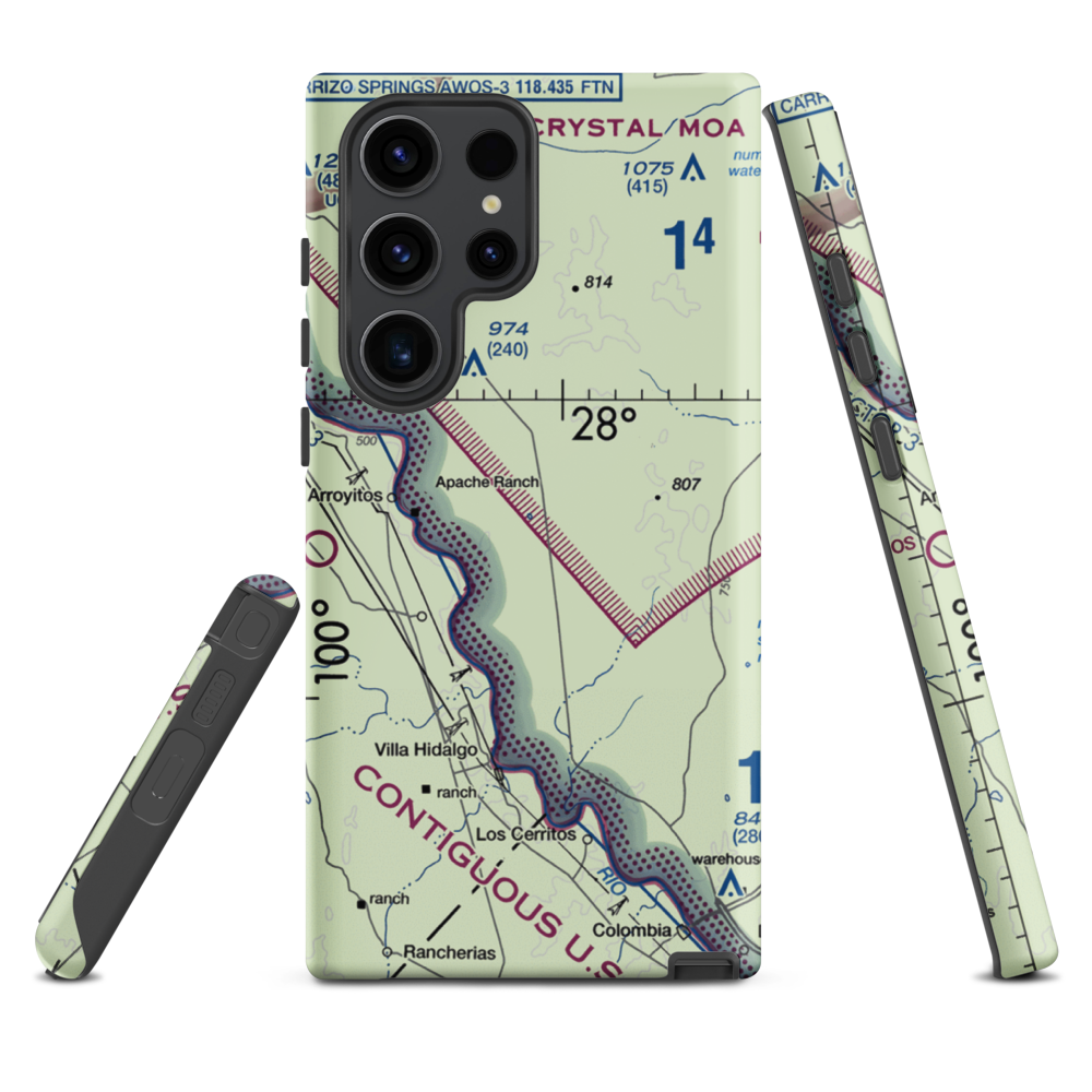 Rachal Airport (8XS2) VFR Sectional Samsung Phone Case Samsung Galaxy S23 Ultra model shown