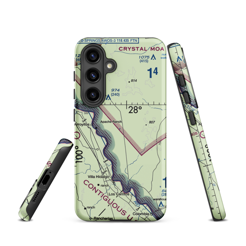 Rachal Airport (8XS2) VFR Sectional Samsung Phone Case Samsung Galaxy S24 model shown