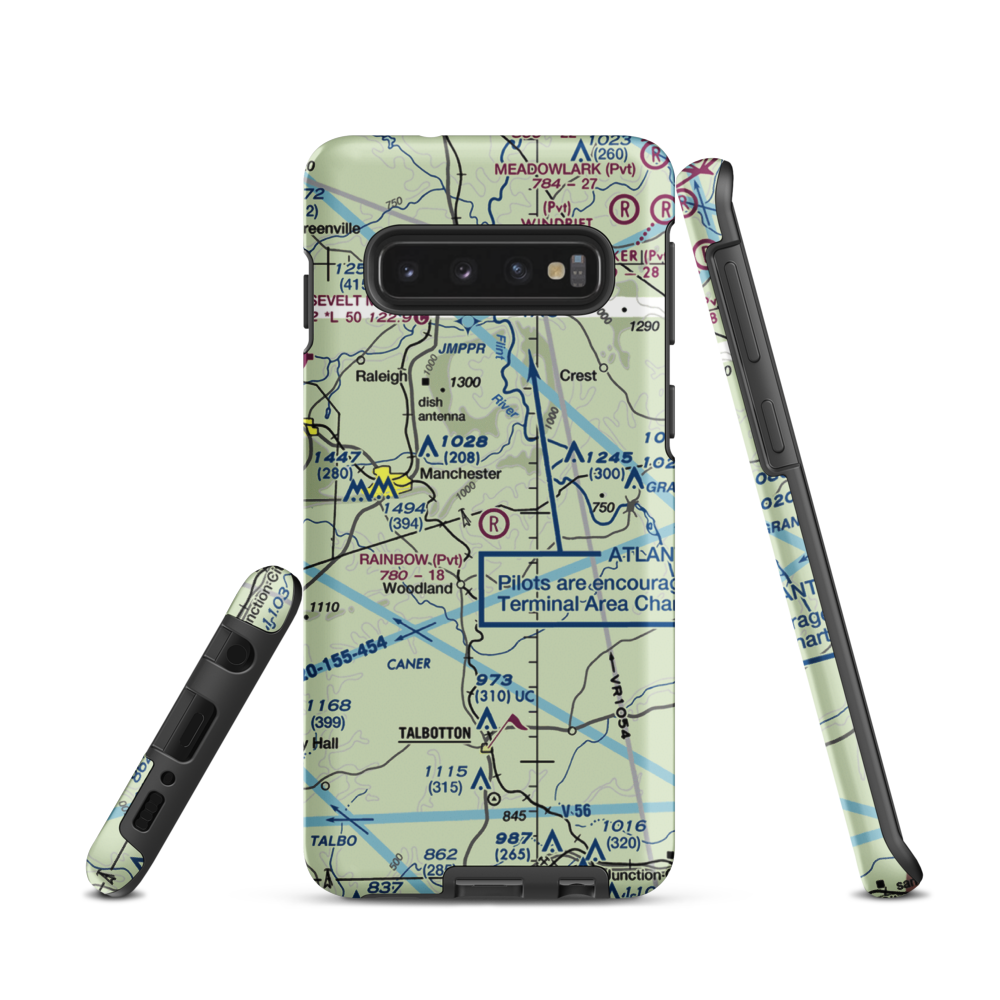 Rainbow Field (6GE2) VFR Sectional Samsung Phone Case Samsung Galaxy S10 model shown