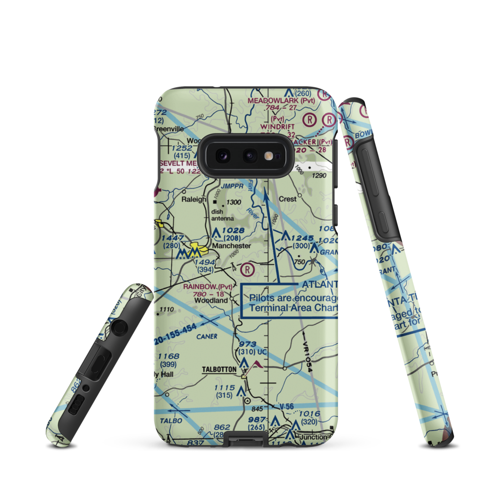 Rainbow Field (6GE2) VFR Sectional Samsung Phone Case Samsung Galaxy S10 Plus model shown