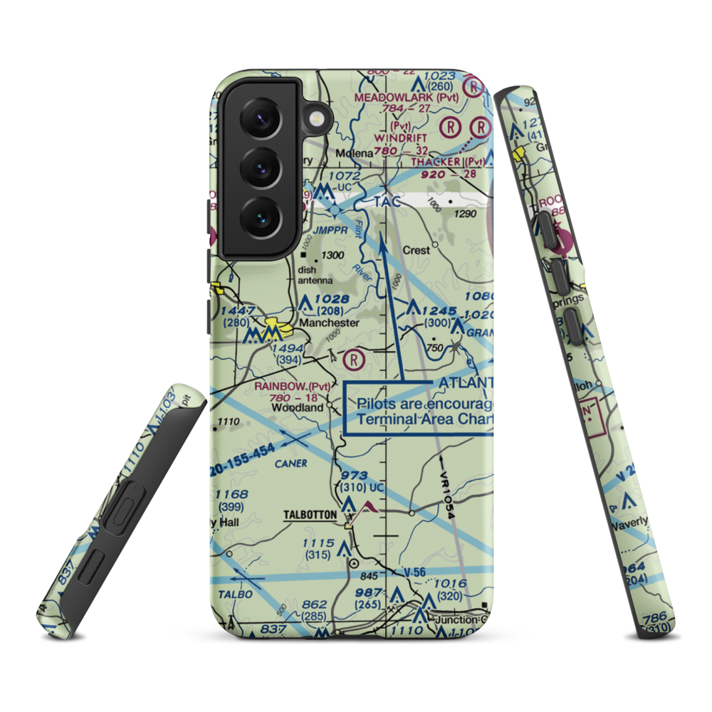 Rainbow Field (6GE2) VFR Sectional Samsung Phone Case Samsung Galaxy S22 Plus model shown