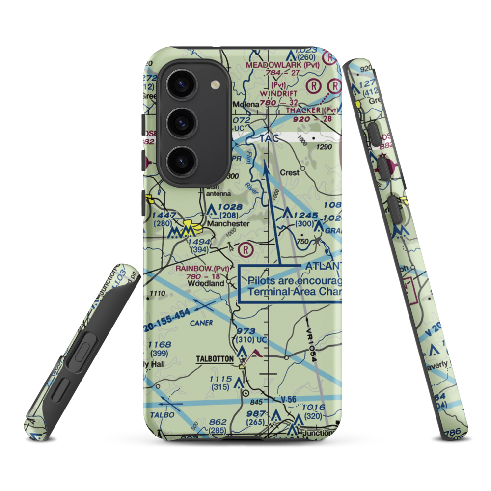 Rainbow Field (6GE2) VFR Sectional Samsung Phone Case Samsung Galaxy S23 Plus model shown