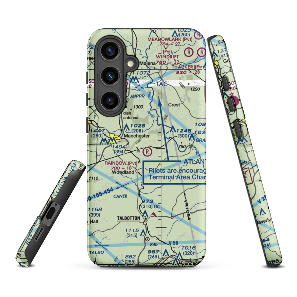 Rainbow Field (6GE2) VFR Sectional Samsung Phone Case Samsung Galaxy S24 Plus model shown