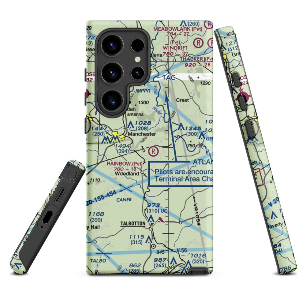 Rainbow Field (6GE2) VFR Sectional Samsung Phone Case Samsung Galaxy S24 Ultra model shown
