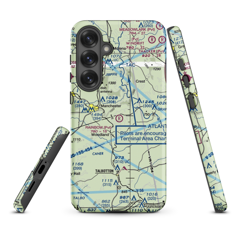 Rainbow Field (6GE2) VFR Sectional Samsung Phone Case Samsung Galaxy S25 Plus model shown
