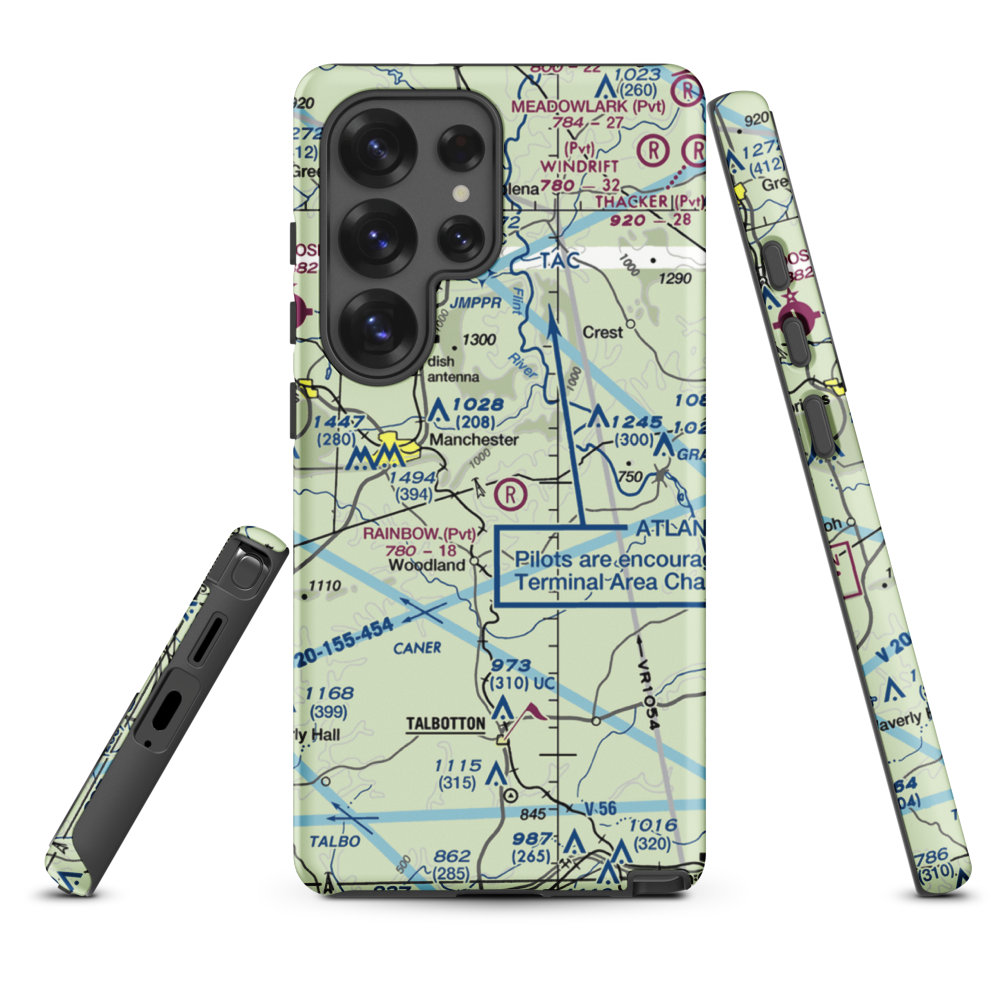 Rainbow Field (6GE2) VFR Sectional Samsung Phone Case Samsung Galaxy S25 Ultra model shown