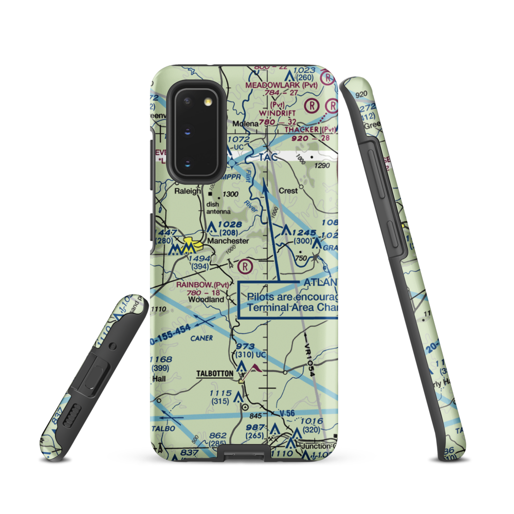 Rainbow Field (6GE2) VFR Sectional Samsung Phone Case Samsung Galaxy S20 model shown