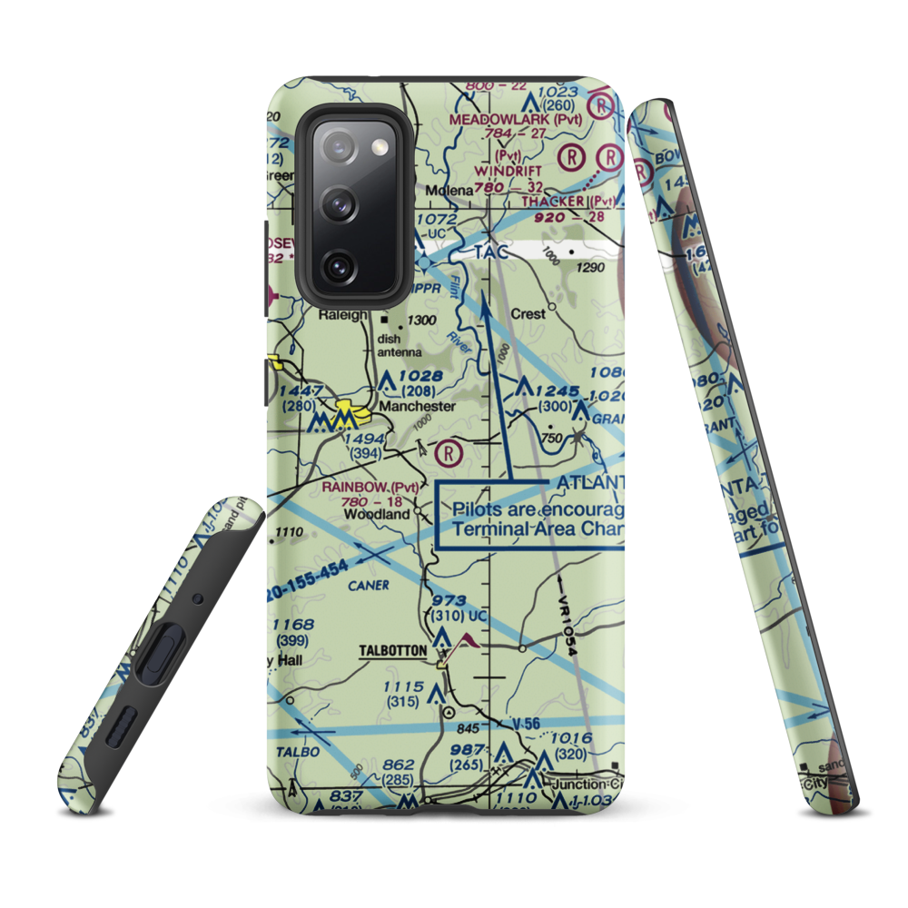 Rainbow Field (6GE2) VFR Sectional Samsung Phone Case Samsung Galaxy S20 FE model shown
