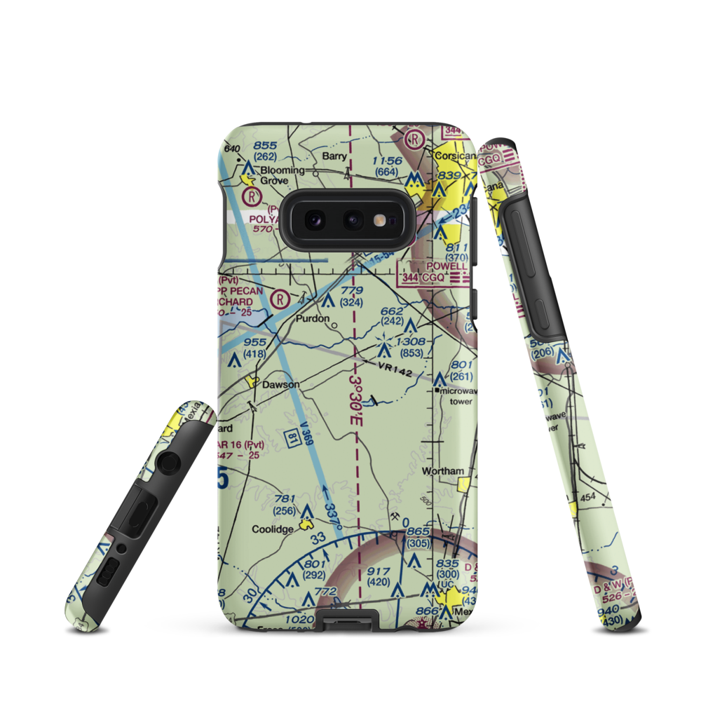 Rainbow Field (83TA) VFR Sectional Samsung Phone Case Samsung Galaxy S10e model shown
