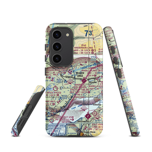 Rainbow Heights Estates Airstrip (6AK7) VFR Sectional Samsung Phone Case