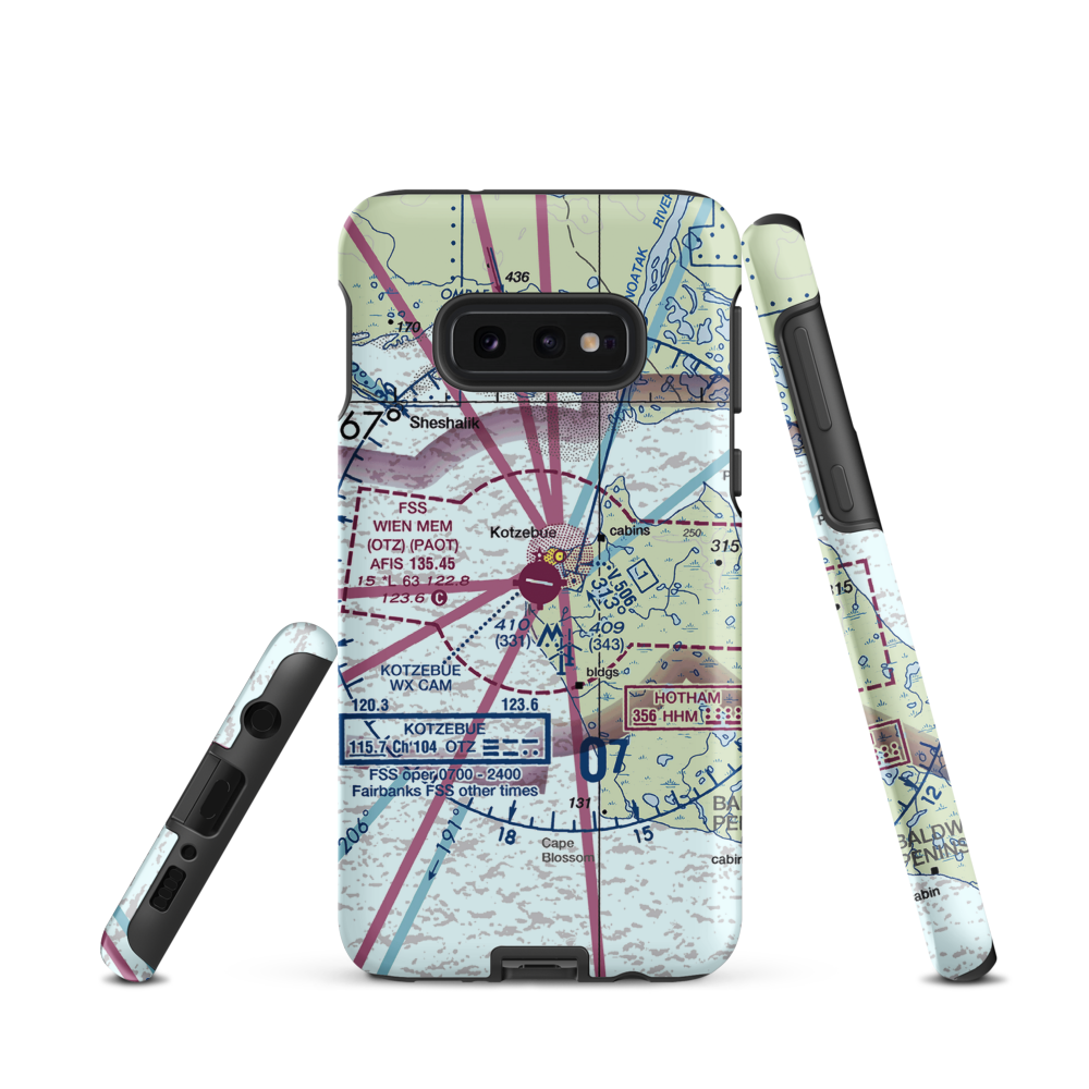 Ralph Wien Memorial Airport (OTZ) VFR Sectional Samsung Phone Case Samsung Galaxy S10 Plus model shown
