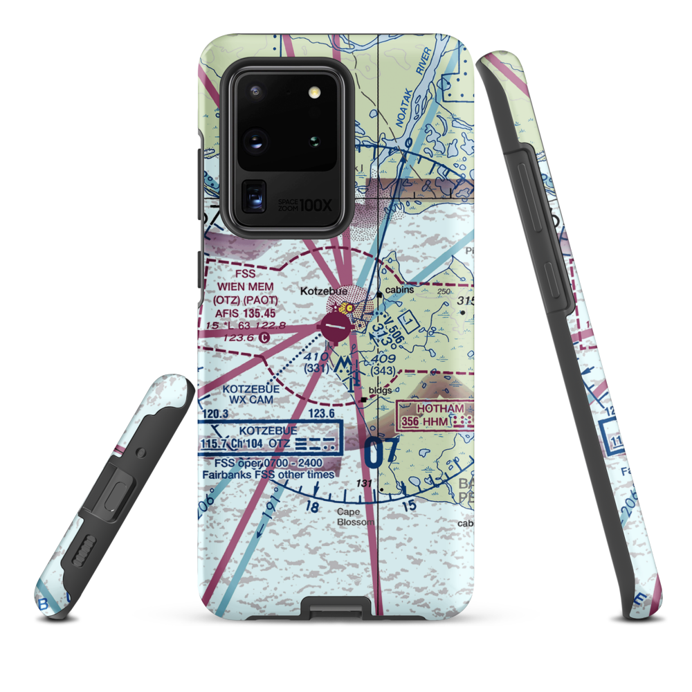 Ralph Wien Memorial Airport (OTZ) VFR Sectional Samsung Phone Case Samsung Galaxy S20 Ultra model shown