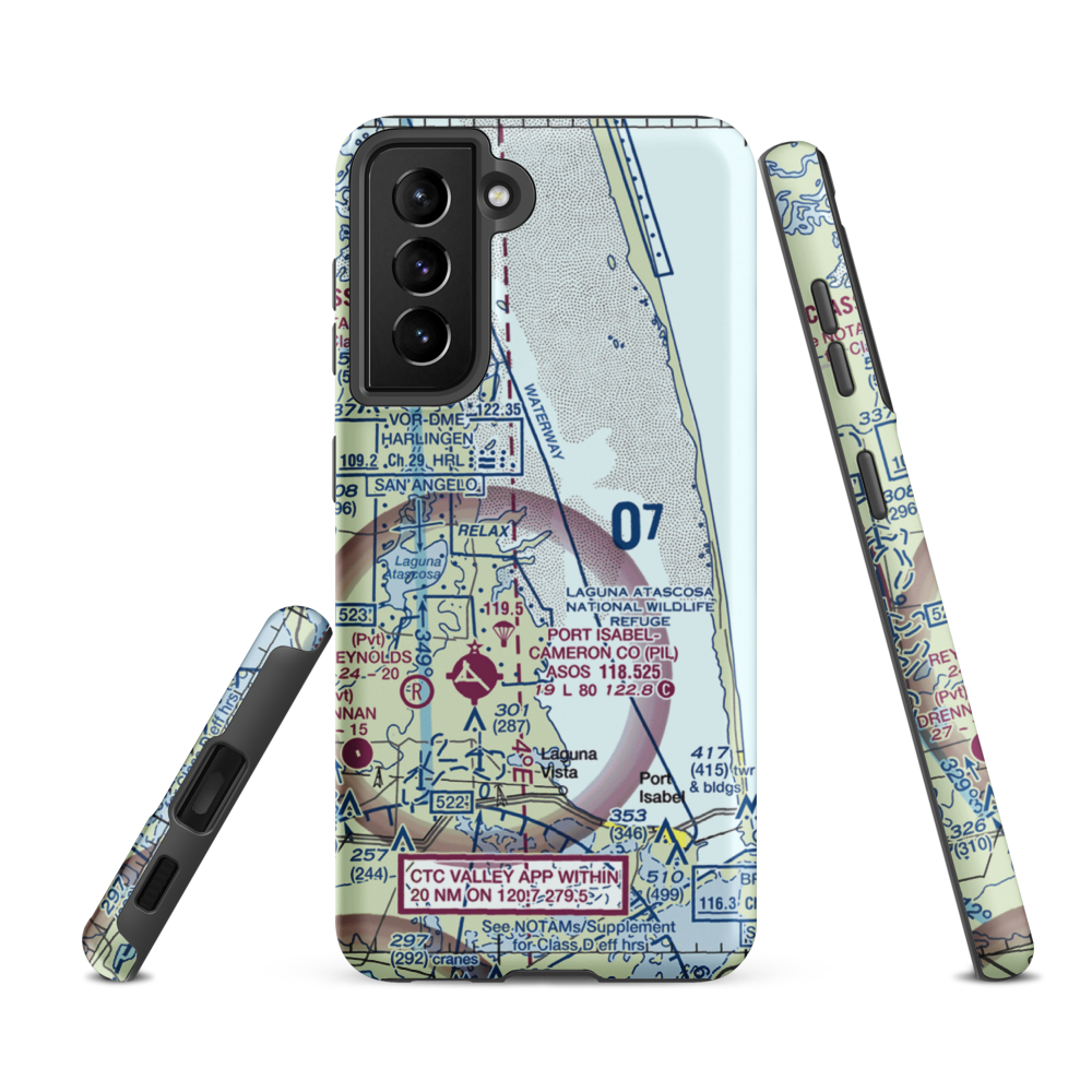 Rancho Buena Vista Airport (TS94) VFR Sectional Samsung Phone Case Samsung Galaxy S21 Ultra model shown