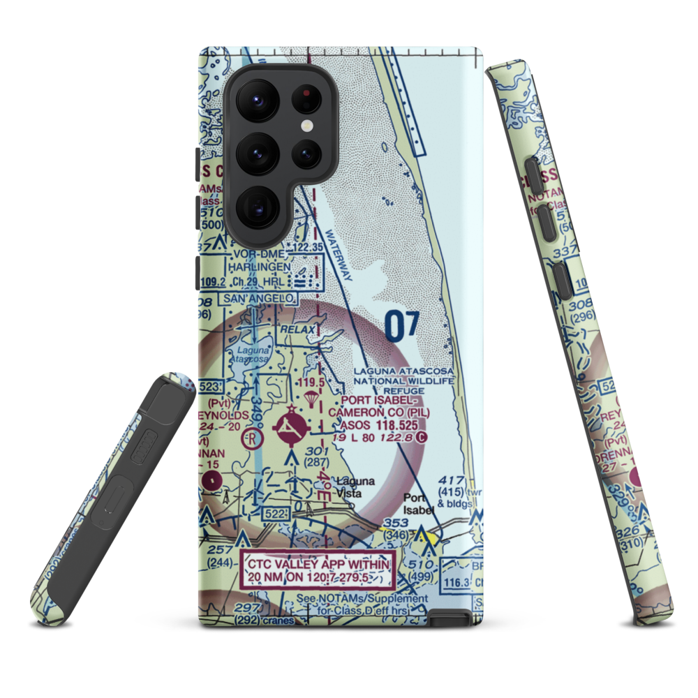 Rancho Buena Vista Airport (TS94) VFR Sectional Samsung Phone Case Samsung Galaxy S22 Ultra model shown