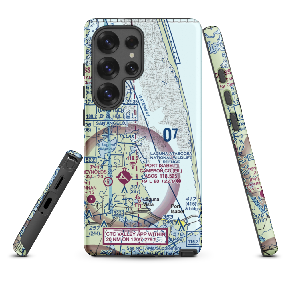 Rancho Buena Vista Airport (TS94) VFR Sectional Samsung Phone Case Samsung Galaxy S25 Ultra model shown