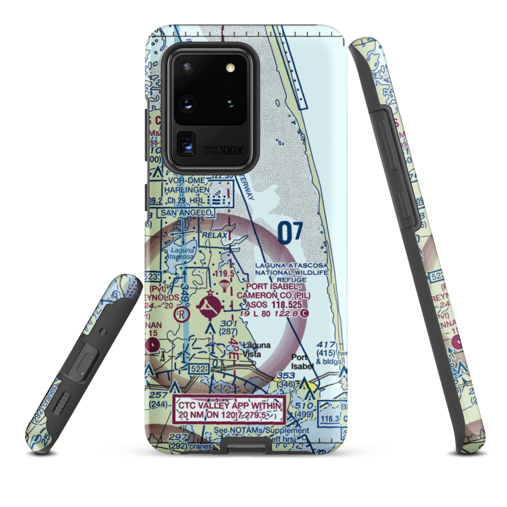 Rancho Buena Vista Airport (TS94) VFR Sectional Samsung Phone Case Samsung Galaxy S20 Ultra model shown