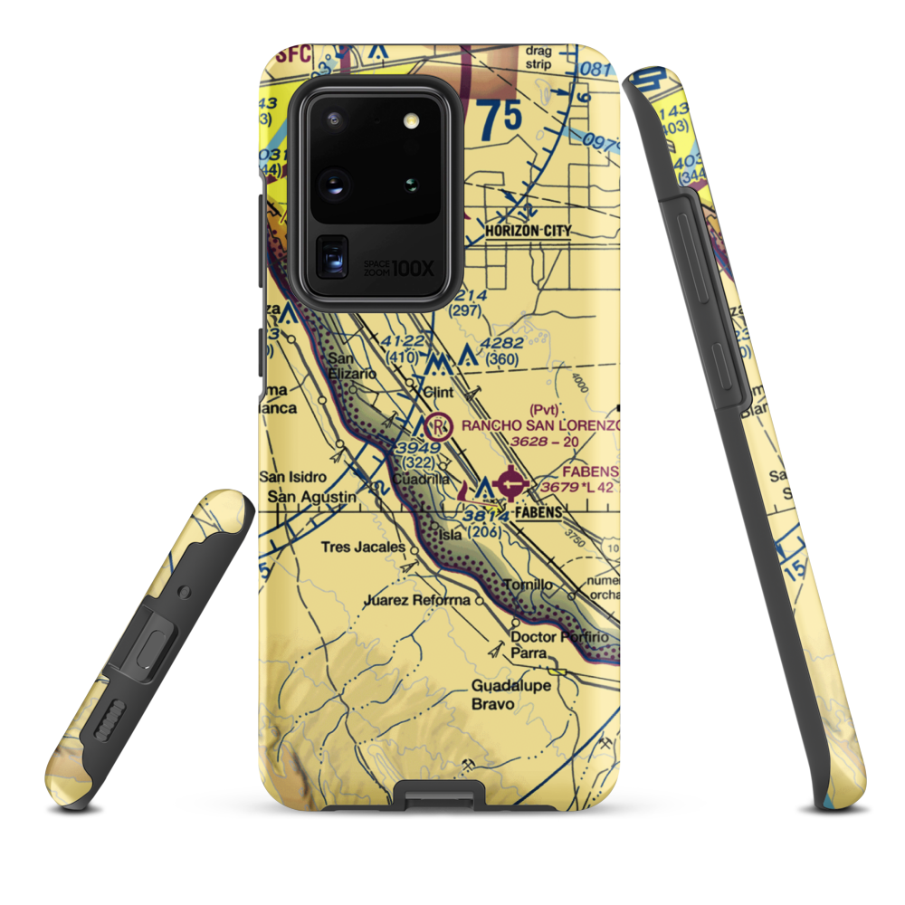 Rancho San Lorenzo Airport (TA62) VFR Sectional Samsung Phone Case Samsung Galaxy S20 Ultra model shown