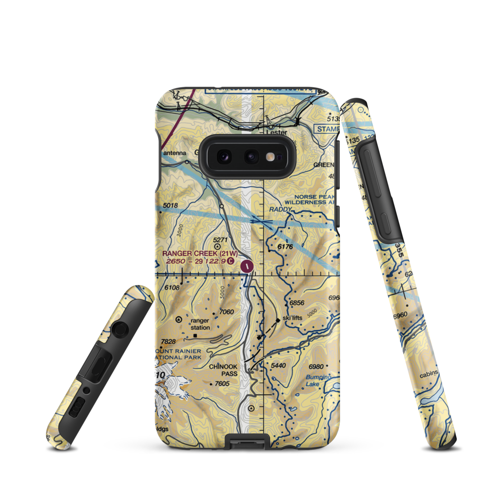 Ranger Creek Airport (21W) VFR Sectional Samsung Phone Case Samsung Galaxy S10 Plus model shown