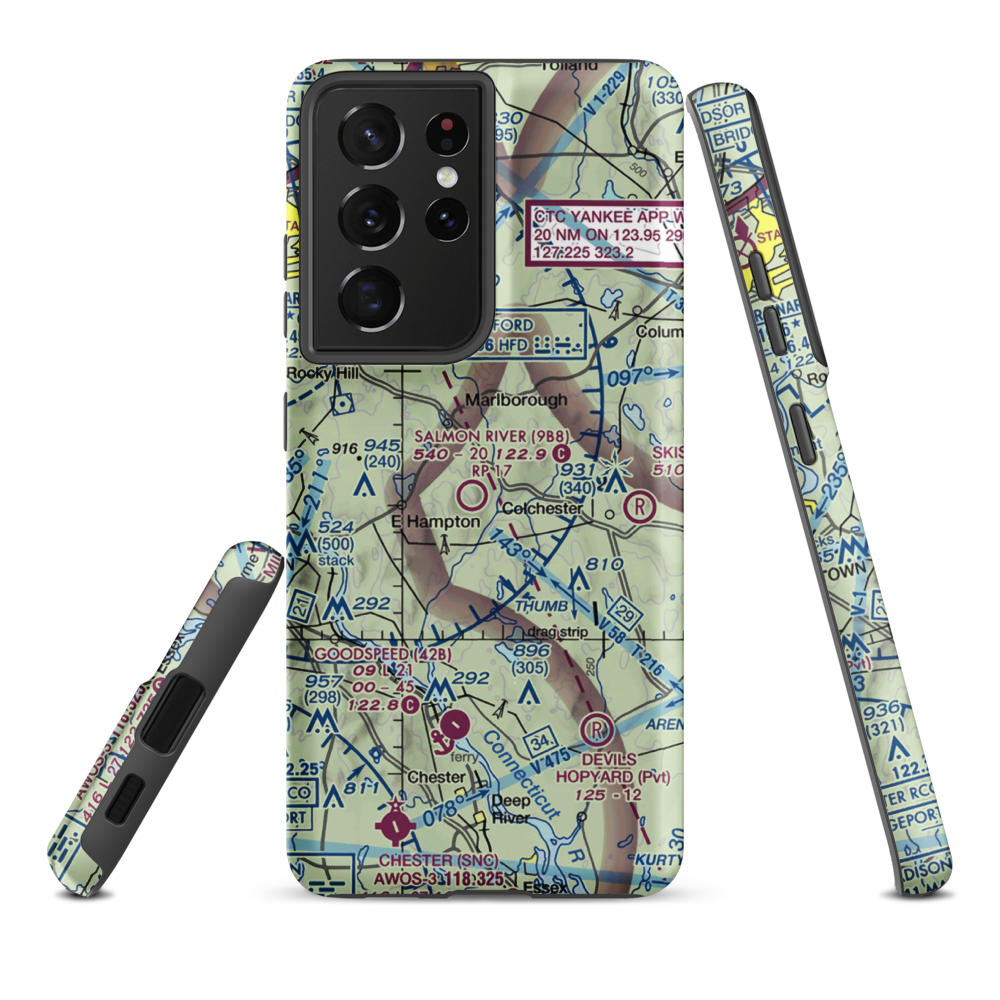 Rankl Field (CT20) VFR Sectional Samsung Phone Case Samsung Galaxy S21 Plus model shown