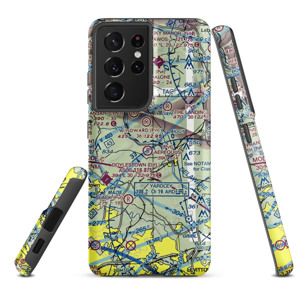 Ransome STOLport (57PN) VFR Sectional Samsung Phone Case Samsung Galaxy S21 Plus model shown