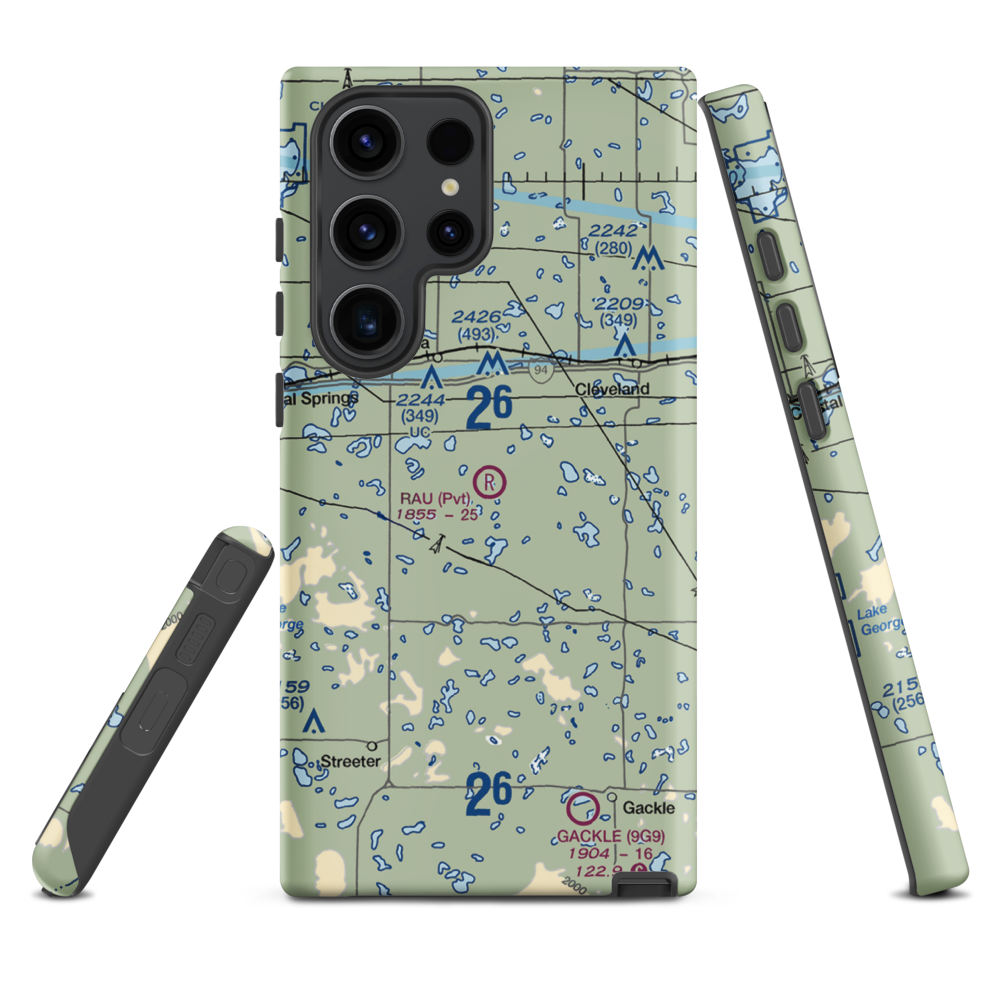 Rau Field (ND40) VFR Sectional Samsung Phone Case Samsung Galaxy S23 Ultra model shown