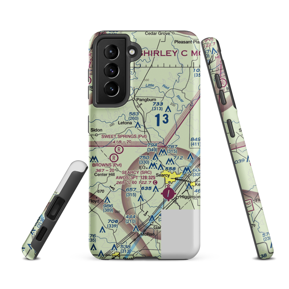 Reapers Field (REAPERS) VFR Sectional Samsung Phone Case Samsung Galaxy S21 FE model shown