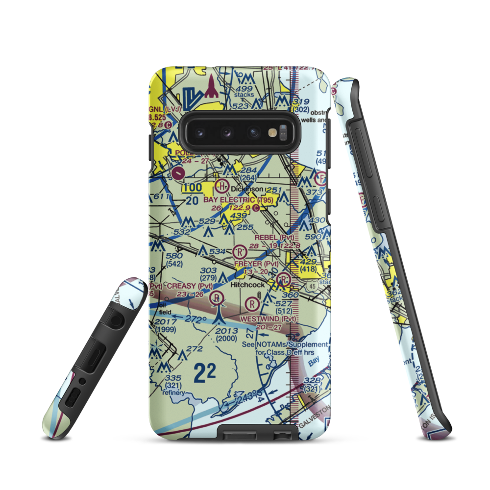 Rebel Field (TX66) VFR Sectional Samsung Phone Case Samsung Galaxy S10 model shown